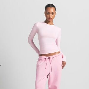 SKIMS Cotton Cherry Blossom Long-Sleeve Top